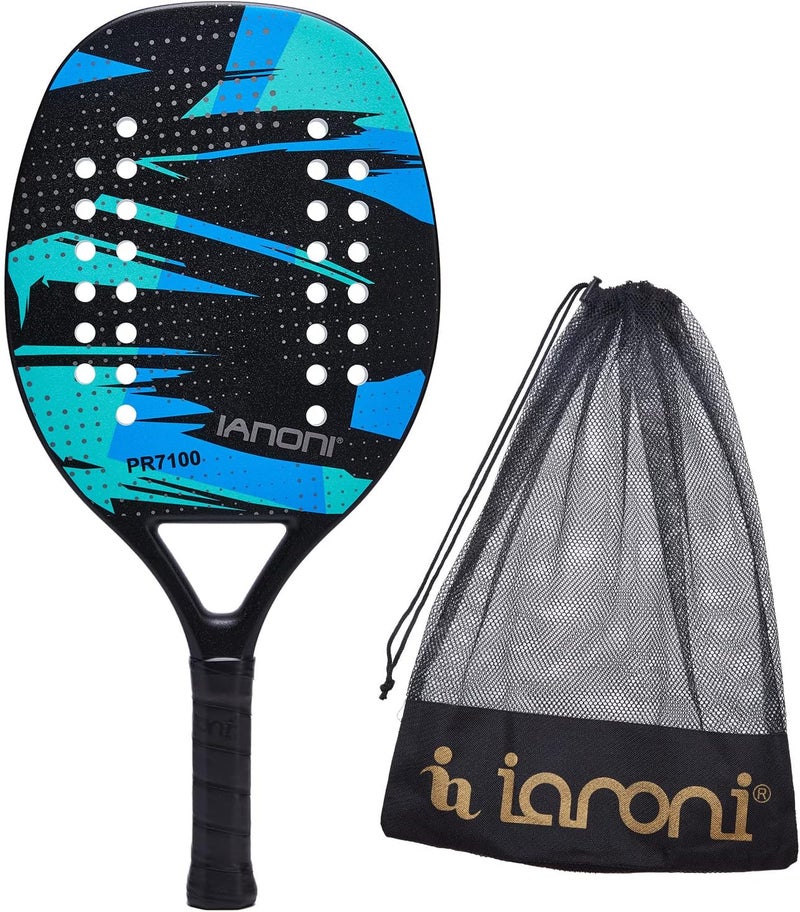 WLSRW Beach Tennis Paddle Beach Tennis Racket Carbon Fiber with EVA Memory Foam Core Tennis Paddles - Image 1